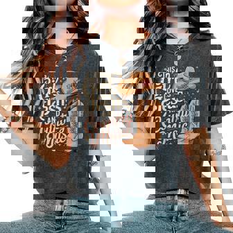 This Girl Loves Jesus And Country Music Women's Oversized Comfort T-Shirt - Monsterry