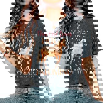 This Girl Loves Her Palomino Horse Lover Girls Women's Oversized Comfort T-Shirt - Thegiftio