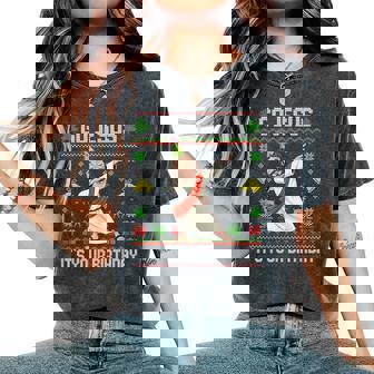 Go Jesus It's Your Birthday Ugly Christmas Sweater Christian Women's Oversized Comfort T-Shirt | Seseable FR