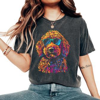 Goldendoodle Sunglasses Dog Mum Doodle Dad Women's Oversized Comfort T-Shirt - Thegiftio UK