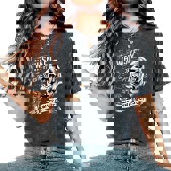 Gorilla Whiskey Goes In Wisdom Comes Out Monkey Women's Oversized Comfort T-Shirt - Monsterry