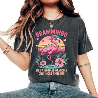 Gramingo Flamingo Grandma Floral Retro Women Women's Oversized Comfort T-Shirt - Monsterry