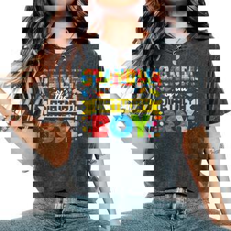 Grandma Of The Birthday Boy Master Builder Building Blocks Women's Oversized Comfort T-Shirt | Seseable UK