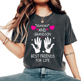 Grandma And Grandson Best Friends For Life Women's Oversized Comfort T-Shirt - Thegiftio UK