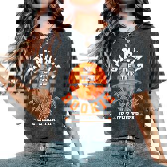 Grandma Of Rookie 1St Birthday Basketball Family Matching Women's Oversized Comfort T-Shirt - Monsterry