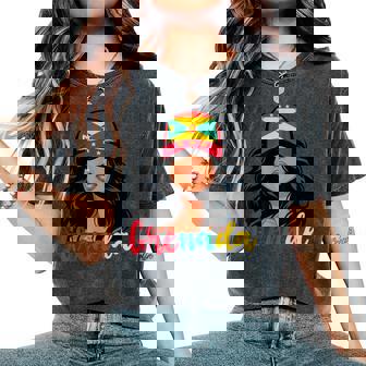 Grenadian Girl Grenada Flag Proud Grenadian Women Women's Oversized Comfort T-Shirt | Seseable FR