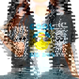 Groovy Cool Big Bro Club Retro Big Brother Family Matching Women's Oversized Comfort T-Shirt - Thegiftio