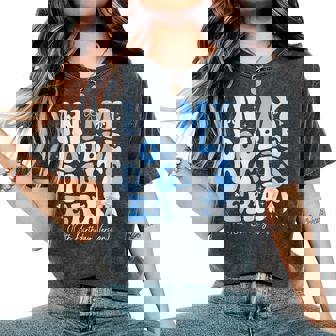 Groovy In My Double Digits Era 10Th Birthday Coquette Bow Women's Oversized Comfort T-Shirt | Seseable CA