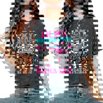 Groovy In My Monster Truck Mama Era Monster Truck Mom Women's Oversized Comfort T-Shirt | Seseable UK