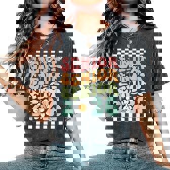 Groovy Senior 2026 Retro Seniors Class Of 2026 Graduation Women's Oversized Comfort T-Shirt | Seseable UK