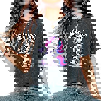 Gymis Unicornio Lindo Es Fitness Entrenamiento Lindo Gimnasio Camiseta extragrande cómoda para mujer - Regaloses