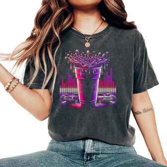 H-Town Music Vibes Houston Collection Youth Women's Oversized Comfort T-Shirt - Thegiftio UK