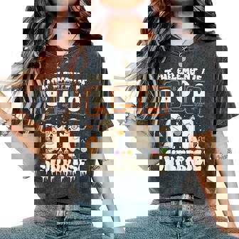 Halloween Science Ghost Teacher The Element Of Surprise Women's Oversized Comfort T-Shirt | Mazezy