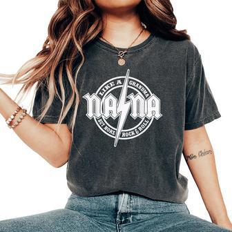 Hard Rock Nana Nana Lightning Bolt Women's Oversized Comfort T-Shirt - Thegiftio UK