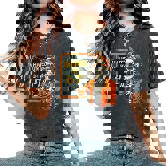 Haunted By 67 Spooky Teacher Halloween Six Seven Meme Women's Oversized Comfort T-Shirt | Mazezy