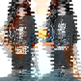 Herr Dame Kind Girl ロックンロール スプラッチ ヘビーメタル ハロウィン レディースオーバーサイズコンフォートTシャツ - Kawaiitshirt