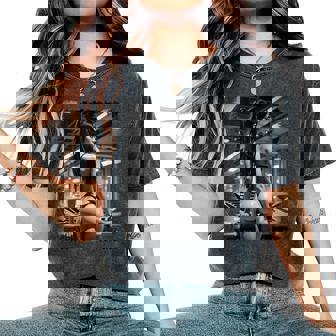 Hot Girl On 男性用 セクシー ブーティー ガール カーショー 1 Bw レディースオーバーサイズコンフォートTシャツ - Kawaiitshirt