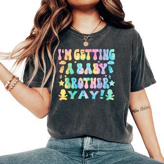 I'm Getting A Baby Brother New Baby Gender Reveal Boy Girls Women's Oversized Comfort T-Shirt - Thegiftio UK