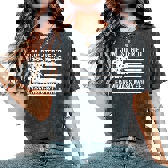 I'm Just Here To Embarrass My Wife Husband Joke Humor Women's Oversized Comfort T-Shirt - Monsterry