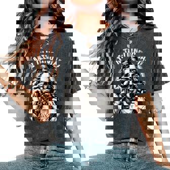 I'm Telling Dad Saying Religious Christian Jesus Meme Women's Oversized Comfort T-Shirt - Monsterry