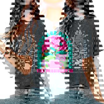 Immigrants Are Not Criminals The President Is Floral Retro Women's Oversized Comfort T-Shirt - Thegiftio