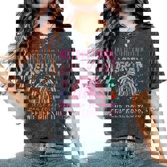 Instructional Assistant Because Teacher Need Hero Learning Women's Oversized Comfort T-Shirt - Thegiftio