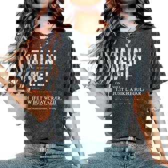 Italian Wife Definition For Italian Women Women's Oversized Comfort T-Shirt | Mazezy