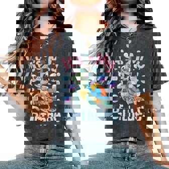 It's My Birthday Sea Turtle Cute Ocean Animal Party Women's Oversized Comfort T-Shirt | Mazezy