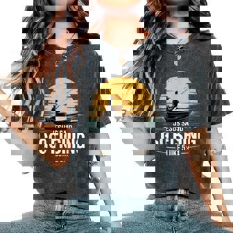 Jesus Said Go Fishing Christian Fisherman Bible Verse Men Women's Oversized Comfort T-Shirt | Seseable FR