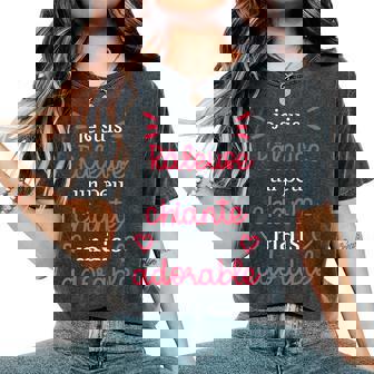 Jeuis Râleuse Un Peu Chiante Mais Adorable Drôle T-shirt oversize confortable pour femme - Cadeauxyz