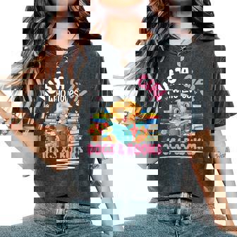 Just A Girl Who Loves Dogs & Books Dog Reading Women's Oversized Comfort T-Shirt | Seseable CA