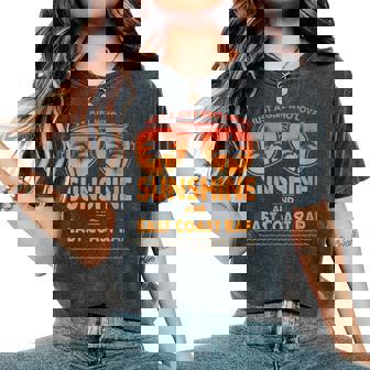 Just A Girl Who Loves Sunshine And East Coast Rap For Woman Women's Oversized Comfort Colors T-Shirt | Mazezy