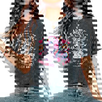 K-Pop Just A Girl Who Loves Unicorns And K-Pop K Pop Kpop Women's Oversized Comfort T-Shirt | Seseable UK