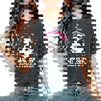 K-Pop Music Girlólo Una Chica Que Ama La Música K-Pop Camiseta extragrande cómoda para mujer - Regaloses