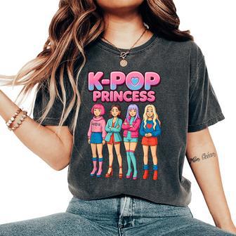 K-Pop Princess Korean Drama Music Girl Band Idol Fashion Women's Oversized Comfort T-Shirt | Seseable UK
