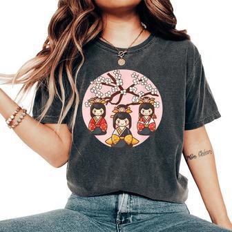 Kawaii Dolls Day Girls Day Hinamatsuri Japanese Festival Women's Oversized Comfort T-Shirt - Thegiftio UK