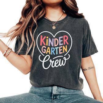 Kindergarten Crew Kinder Crew Teacher Boy Girl Women's Oversized Comfort T-Shirt - Thegiftio UK
