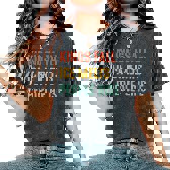 Kings Fall Ice Melts People Rise Women's Oversized Comfort T-Shirt - Monsterry