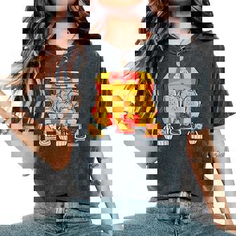 Kitten Nugget Food Pun Kitty Lover Chicken Nuggets Cat Women's Oversized Comfort T-Shirt - Thegiftio