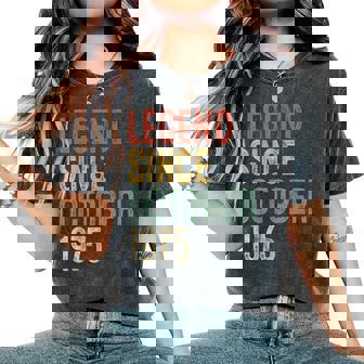 Legend October 1975 50Th Birthday 50 Year Old Women's Oversized Comfort T-Shirt - Monsterry