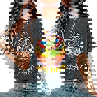 Let's Fiesta Cactus Avecombrero Pour Garçon Mexicain T-shirt oversize confortable pour femme - Cadeauxyz