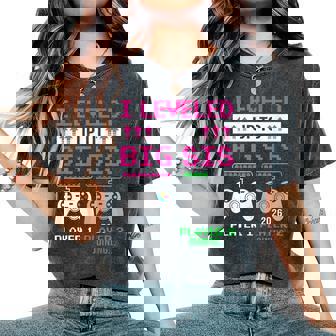 Leveled Up To Big Sister 2026 Video Game Soon To Be Women's Oversized Comfort T-Shirt | Seseable UK