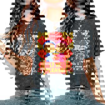 Li Xi Please 男の子&女の子 キッズ- ベトナム旧正月 レディースオーバーサイズコンフォートTシャツ - Kawaiitshirt