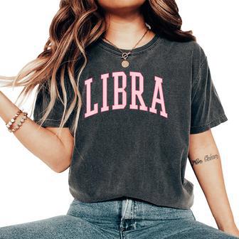 Libra Birthday Pink Preppy Woman Women's Oversized Comfort T-Shirt - Thegiftio UK