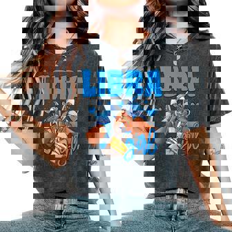 Libra Girl Sneakers Astrology Zodiac Sign Black Women Women's Oversized Comfort T-Shirt | Seseable CA