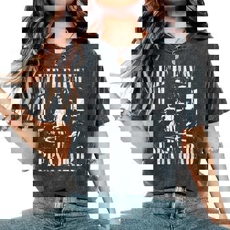 Lift Heavy Pray Hard Gym Jesus Christian For Christian Women's Oversized Comfort T-Shirt | Mazezy