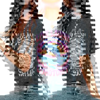 Live Laugh Lobotomy Dolphin Groovy レディースオーバーサイズコンフォートTシャツ - Kawaiitshirt