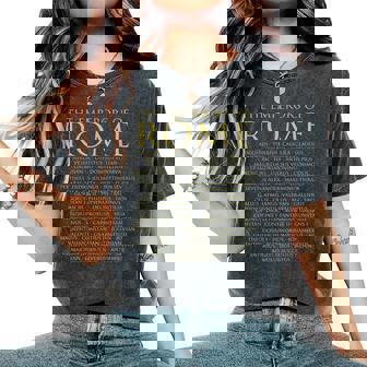 Los Emperadores De Roma Historia Romana Antigua Camiseta extragrande cómoda para mujer - Regaloses