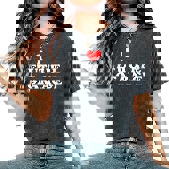 I Love Future Garage I Heart Future Garage Women's Oversized Comfort Colors T-Shirt | Mazezy