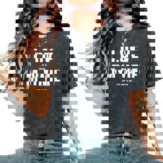 I Love It When My Wife Gets Me A Beer シャツ レディースオーバーサイズコンフォートTシャツ - Kawaiitshirt